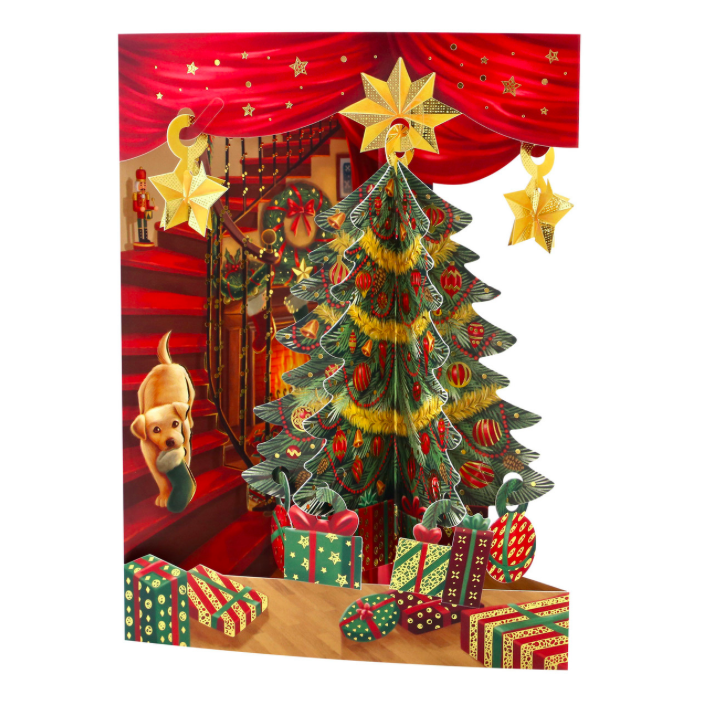 Postal 3D Árvore de Natal