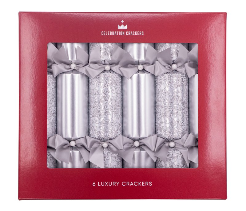 6 Crackers Silver Blossom