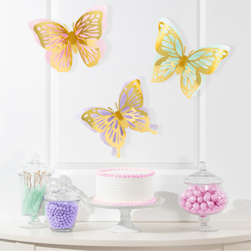3 Borboletas Decorativas para Parede 3 Borboletas Decorativas para Parede