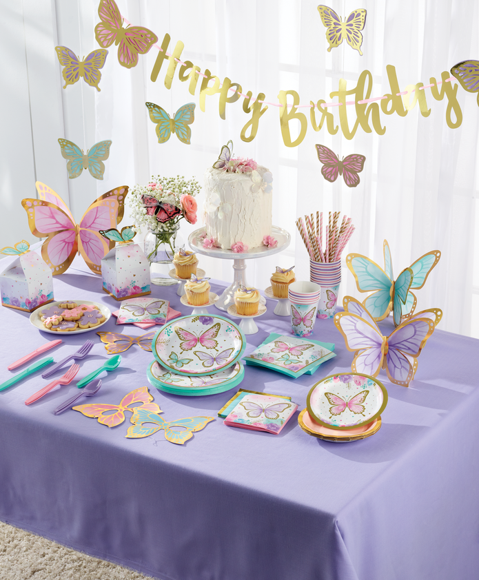 Faixa Happy Birthday Borboletas Faixa Happy Birthday Borboletas