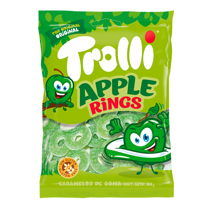 Trolli Aros de Maçã 100g
