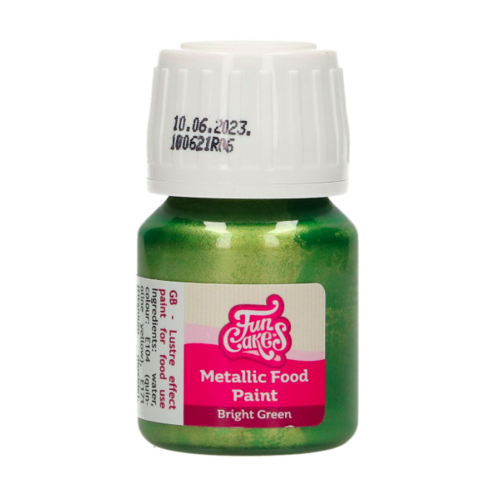 Tinta Comestível Metalizada Verde 