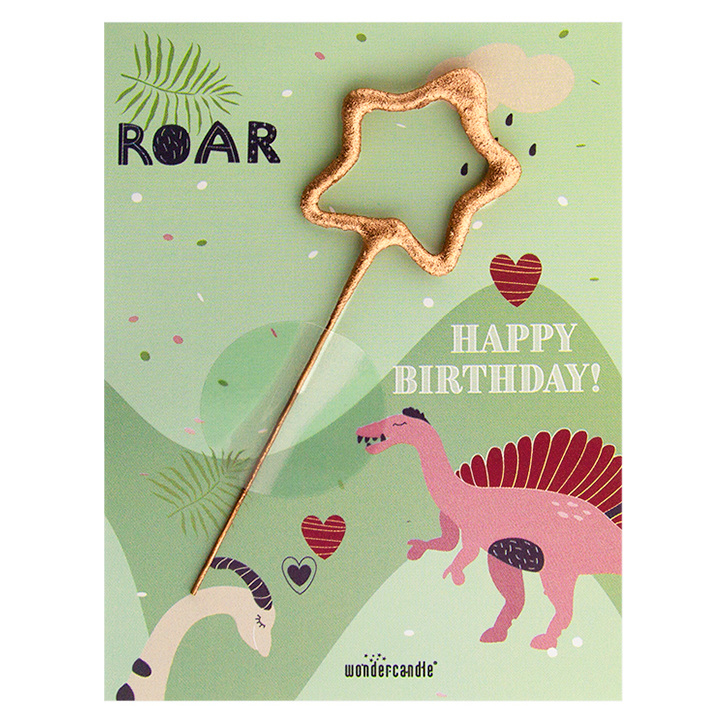 Mini Postal Dinossauros com Mini Sparkler 