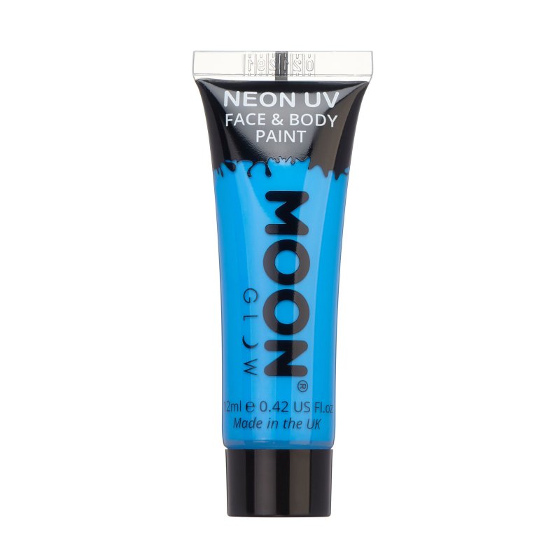 Tinta Neon UV Cara e Corpo Azul