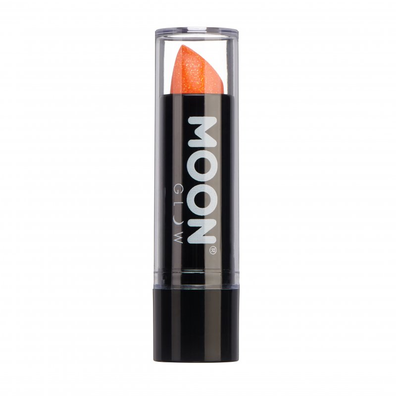 Batom de Glitter Neon UV Laranja