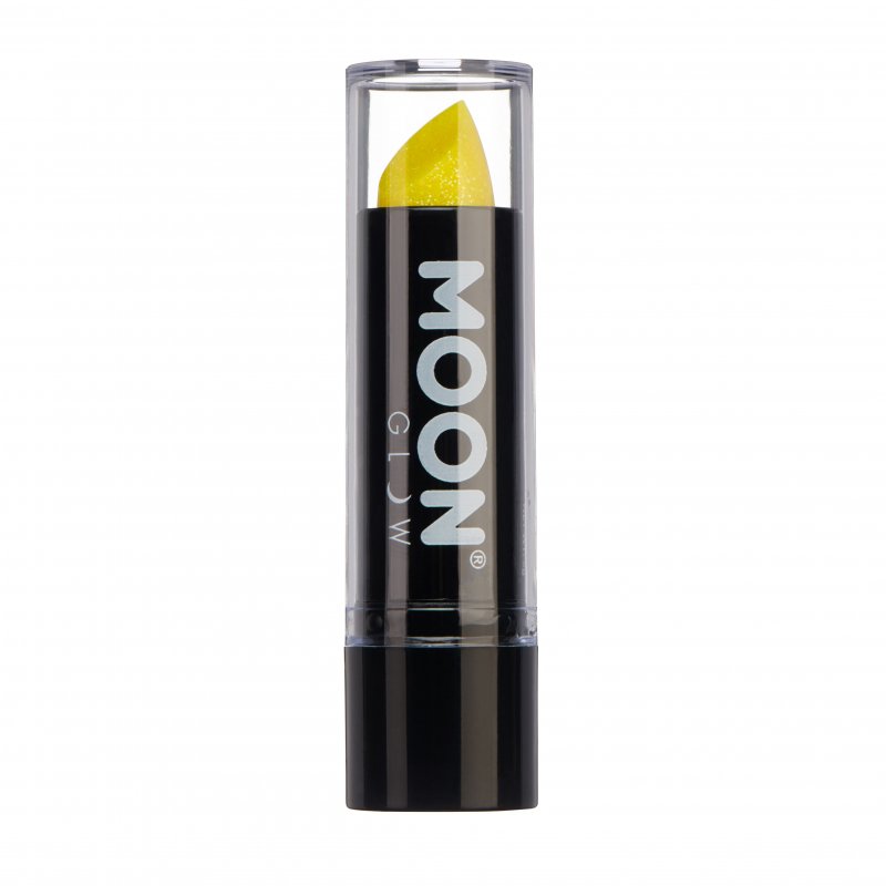 Batom de Glitter Neon UV Amarelo