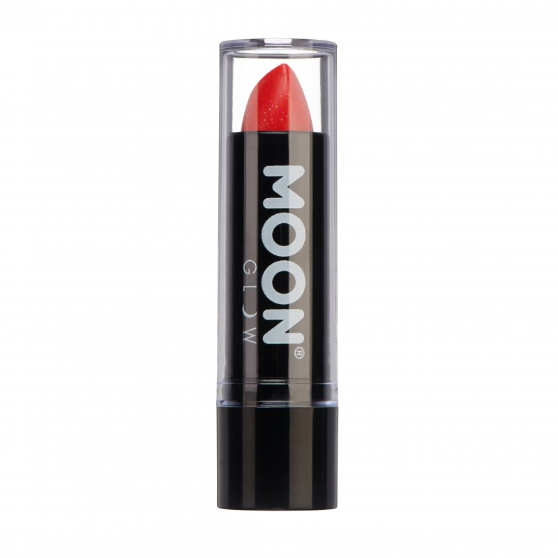 Batom de Glitter Neon UV Vermelho