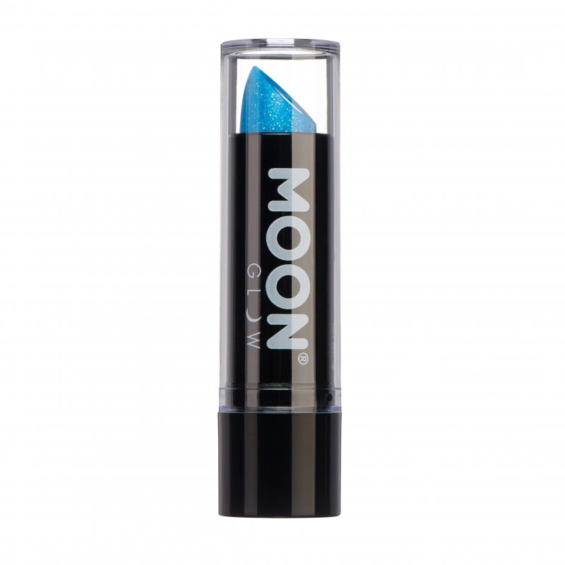 Batom de Glitter Neon UV Azul