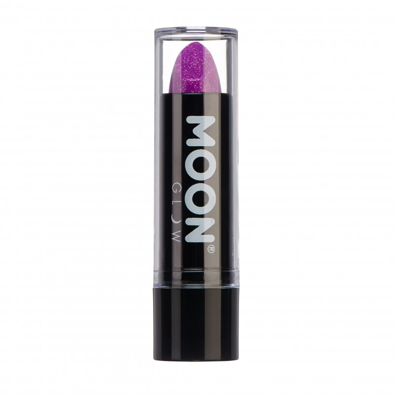Batom de Glitter Neon UV Roxo