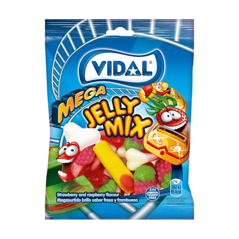 Vidal Mega Jelly Mix 90g