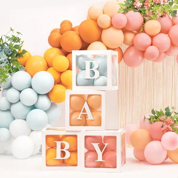 Cubos para Balões Branco Baby Cubos para Balões Branco Baby