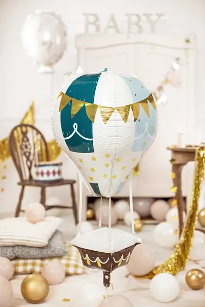 Balão - Balão de Ar Quente Azul Balão - Balão de Ar Quente Azul