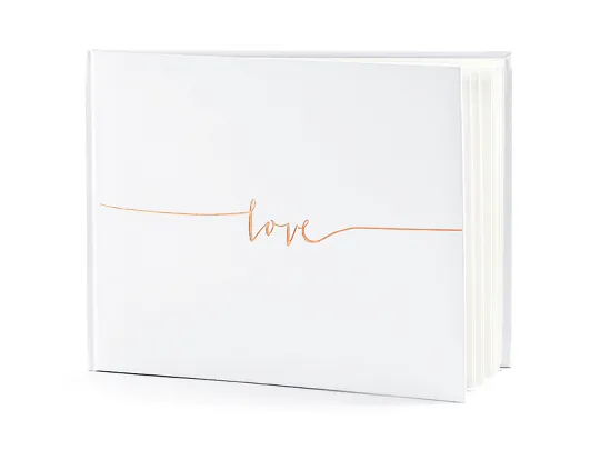 Guest Book Love Rose Gold