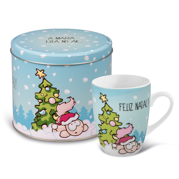 NICI Caneca e Lata - A Magia Está No Ar...Feliz Natal
