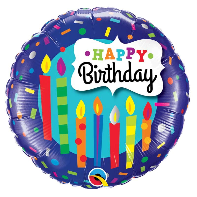 Balão Velas Happy Birthday