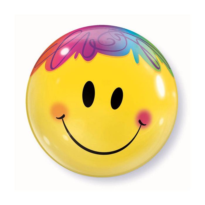 Balão Bubble Cara Feliz