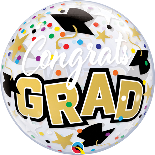 Balão Bubble Congrats Grad