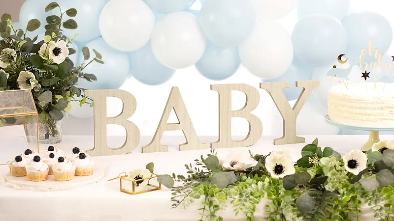 Letras BABY em Madeira Letras BABY em Madeira