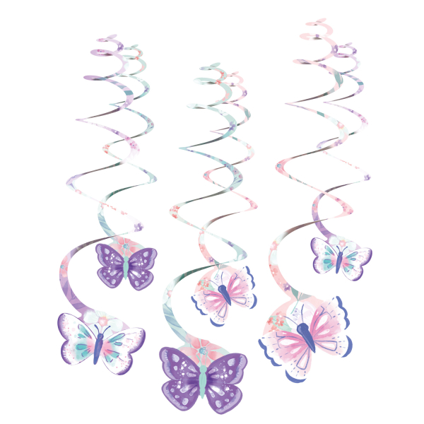 6 Swirls Borboletas
