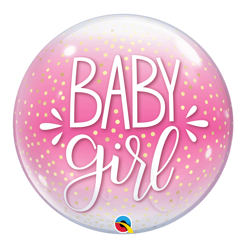 Balão Bubble Baby Girl