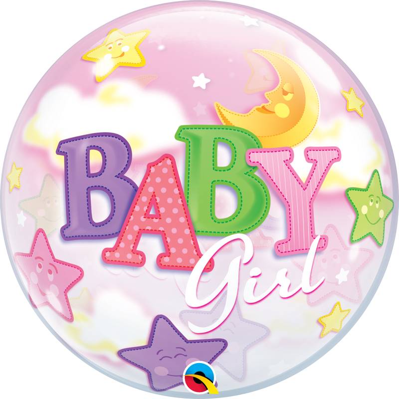 Balão Bubble Baby Girl
