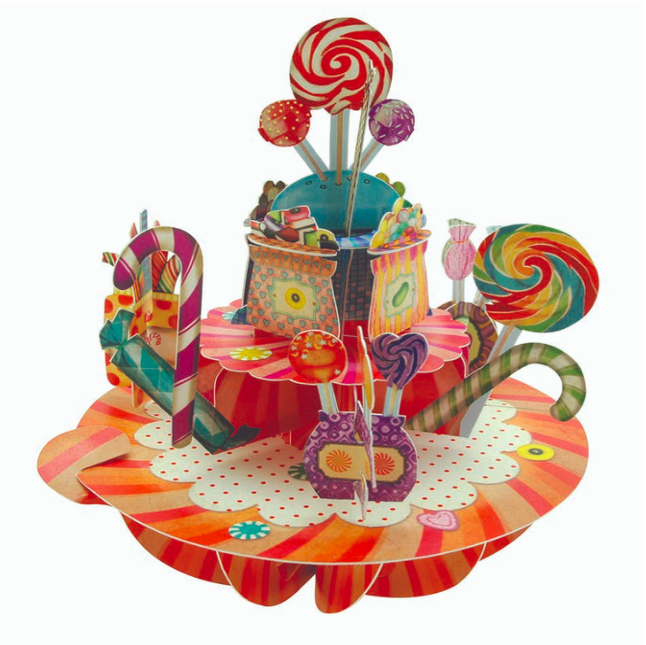 Postal 3D Pirouette - Doces