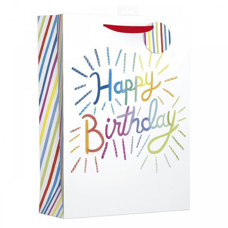 Saco XL Happy Birthday