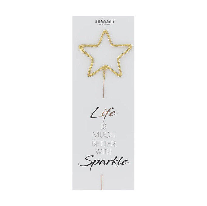Sparkler Gigante Dourado Estrela