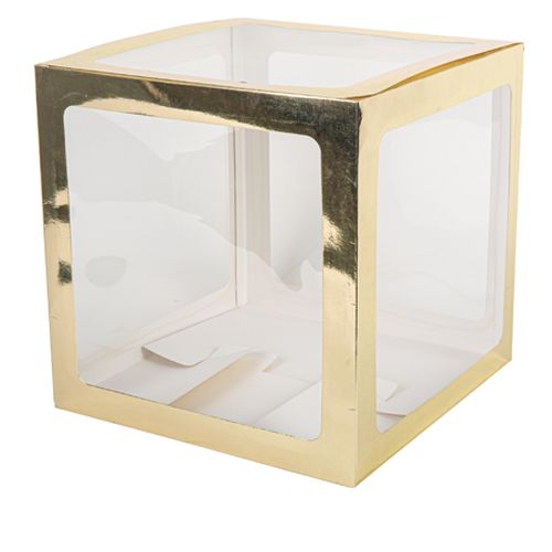 Cubo para Balões Dourado