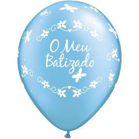 Unidade Balão O Meu Batizado Azul