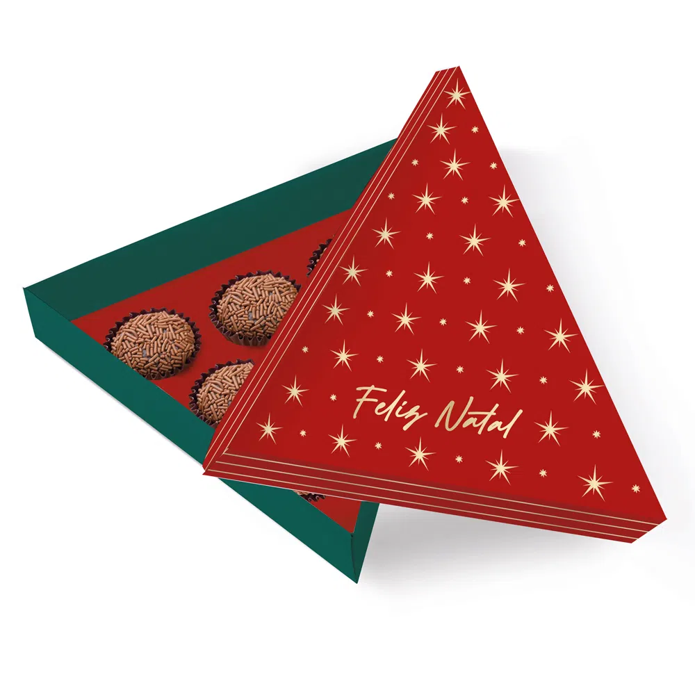 Caixa Árvore para 6 Brigadeiros