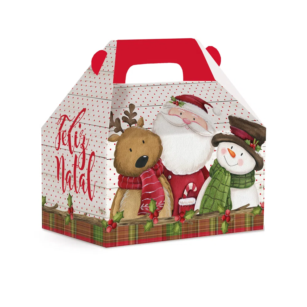 Caixa Malinha Pai Natal - 10 unidades
