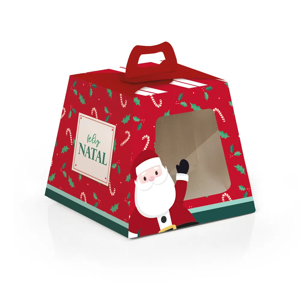 10 Caixas Mini Panettone Pai Natal 10 Caixas Mini Panettone Pai Natal