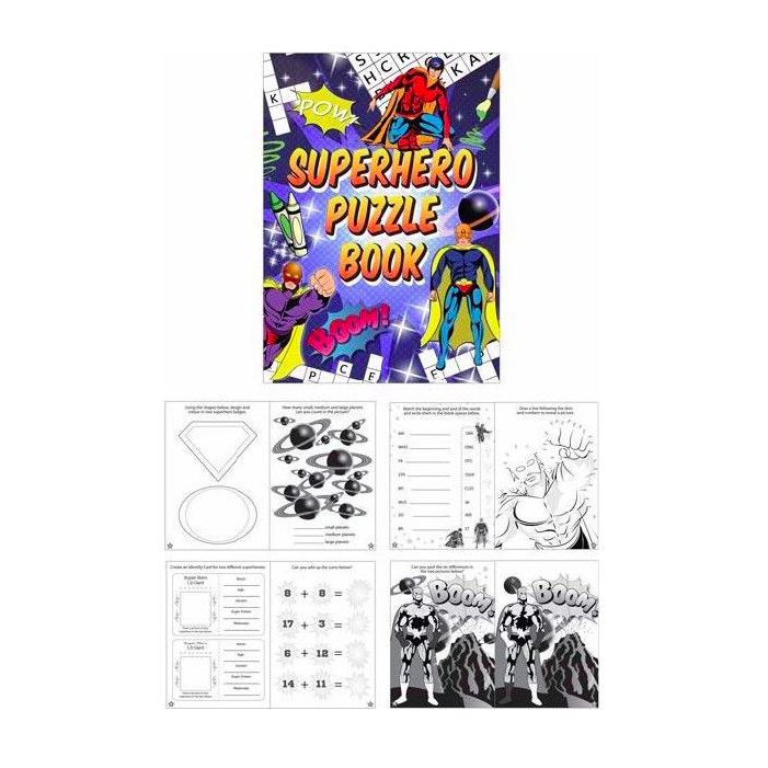 Mini Livro de Actividades Super Heróis