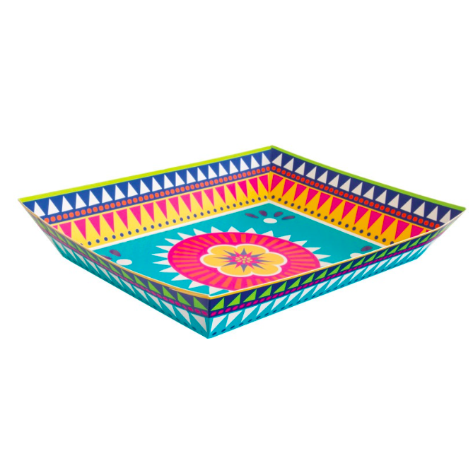 Bandeja Quadrada Boho Fiesta