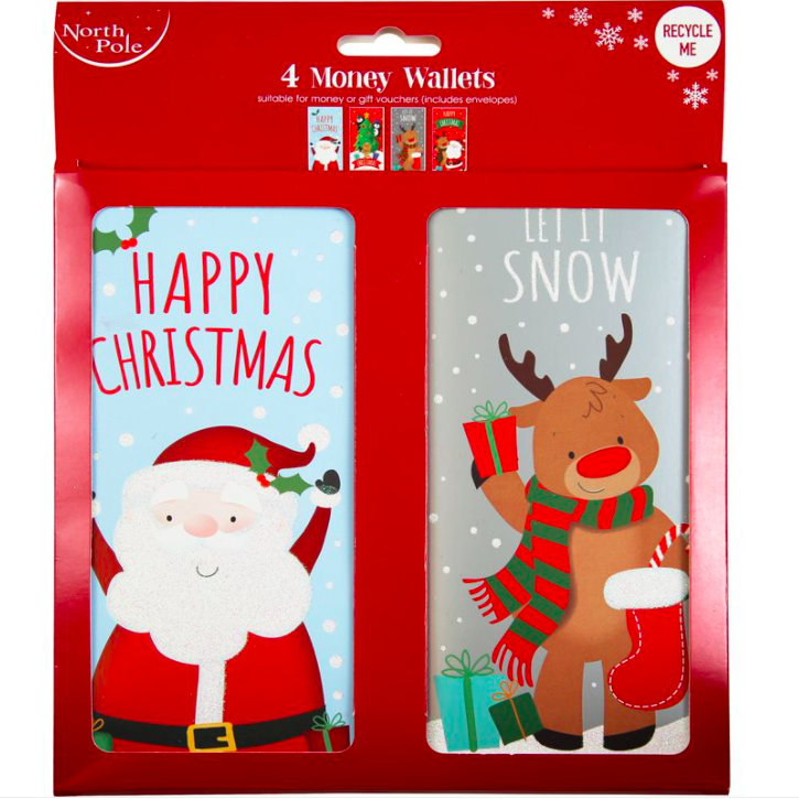 4 Postais Carteira Natal