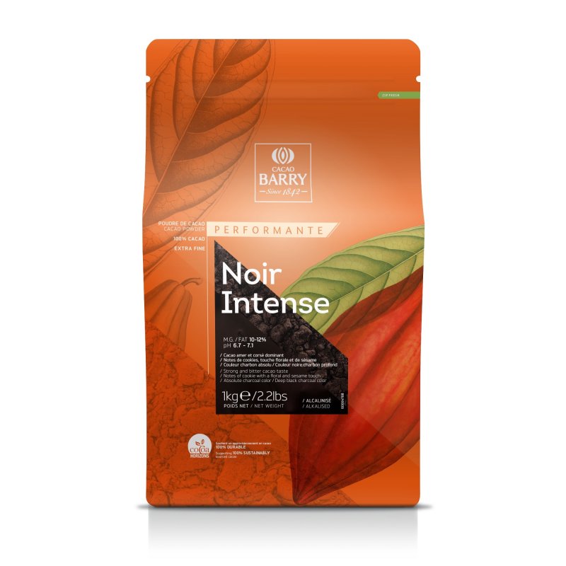 Cacao Barry 100% Cacau em Pó Noir Intense - 1Kg Cacao Barry 100% Cacau em Pó Noir Intense - 1Kg