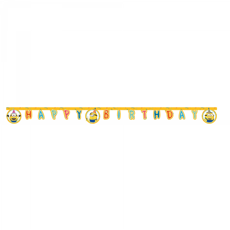 Faixa Happy Birthday Minions
