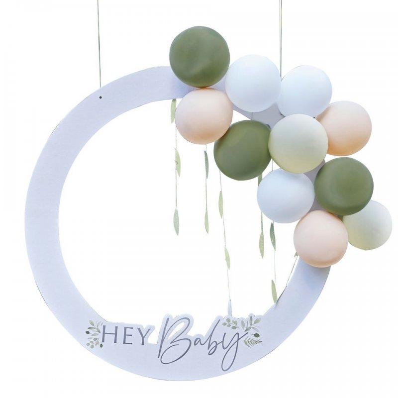 Moldura para Fotografias com Balões Hey Baby Moldura para Fotografias com Balões Hey Baby