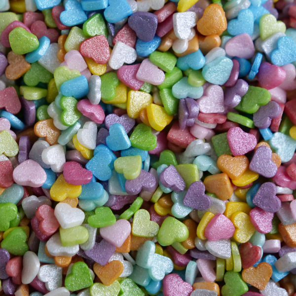 Sprinkles Corações Coloridos Pequenos 60g