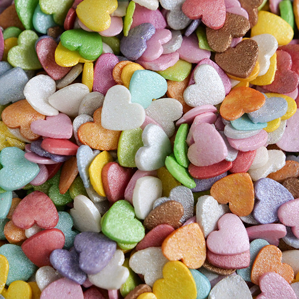 Sprinkles Corações Coloridos Médios 55g