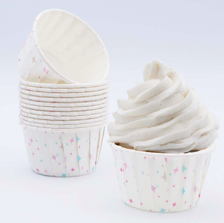 24 Cápsulas para Cupcake Estrelas Pastel