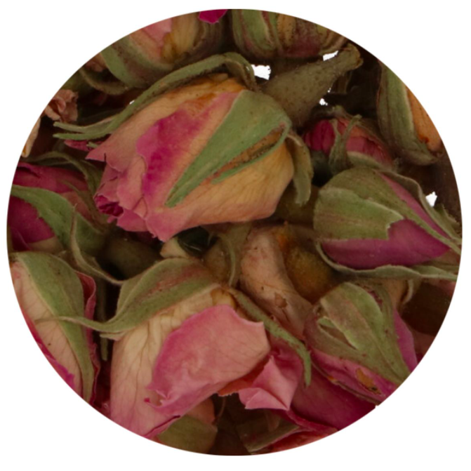 Flores Comestíveis Secas Botões de Rosa Flores Comestíveis Secas Botões de Rosa