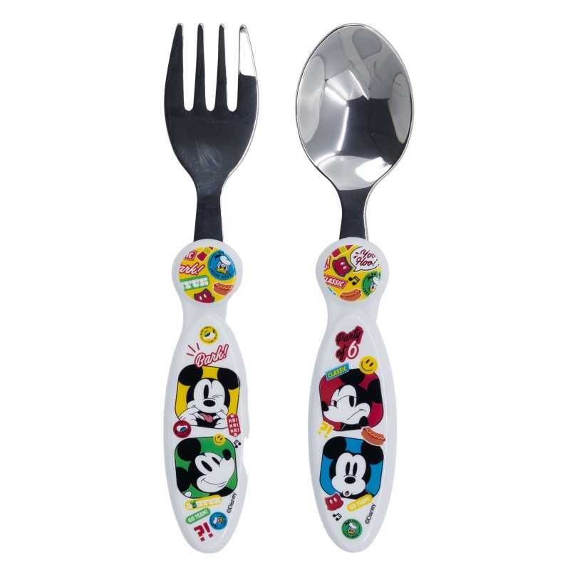 2 Talheres de Metal Mickey 2 Talheres de Metal Mickey