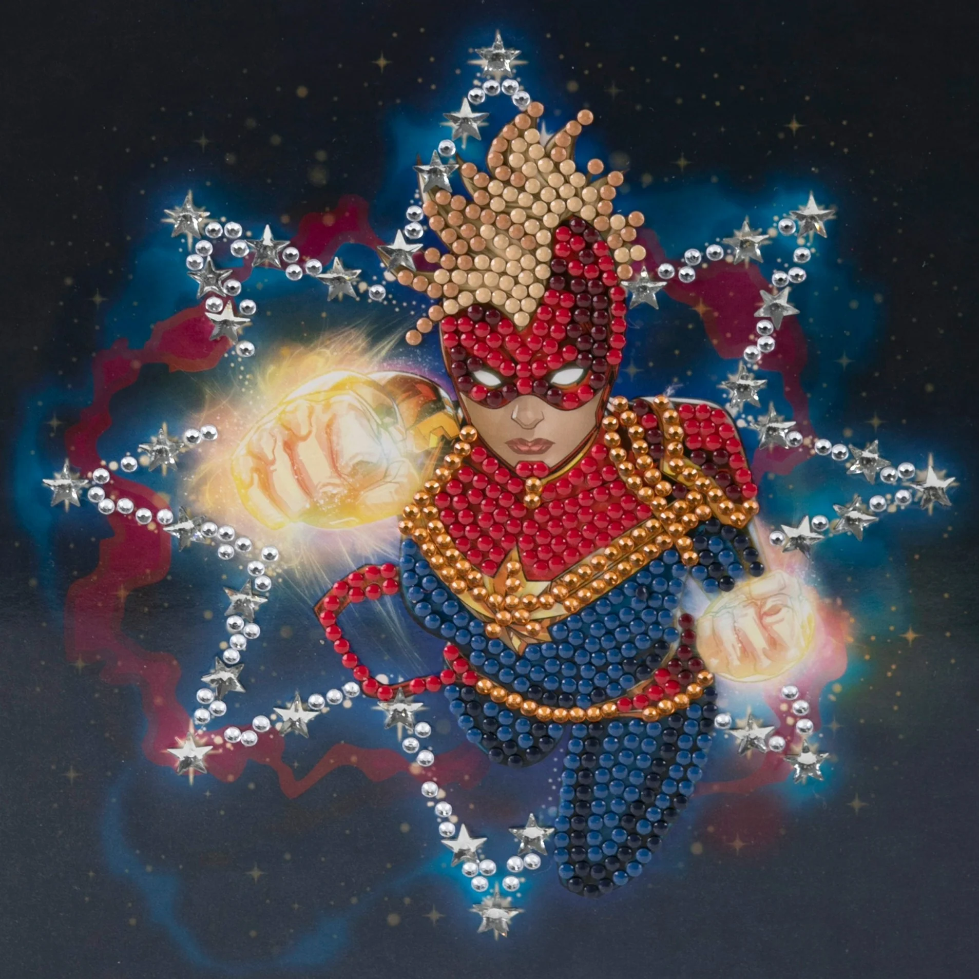 Crystal Art - Cartão Captain Marvel