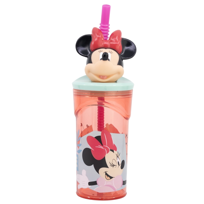 Copo com Palhinha e Figura Minnie