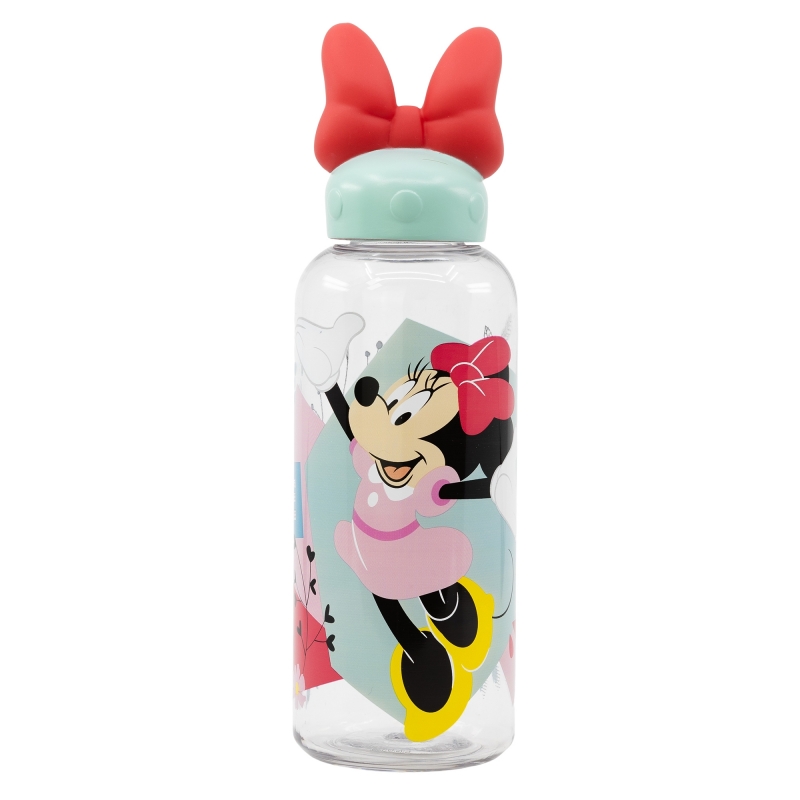 Garrafa Tampa com Boneco Minnie