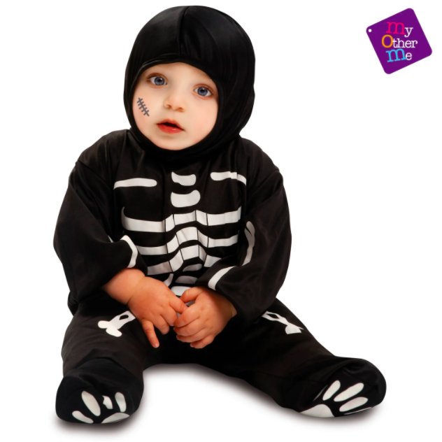 Fato Bebé Esqueleto - 7-12 Meses