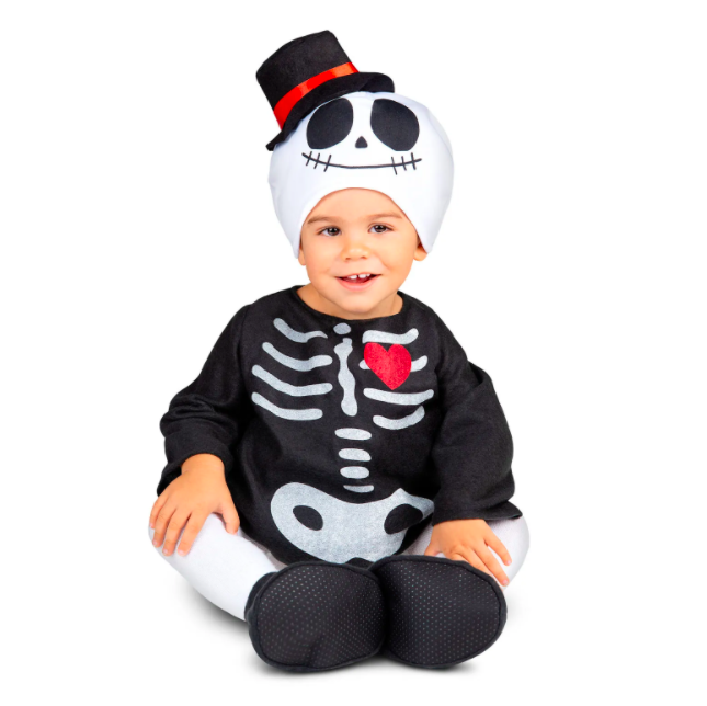 Fato Bebé Esqueleto - 12-24 Meses