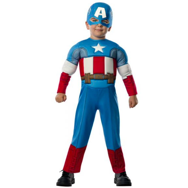 Fato Capitão América - 1-2 Anos Fato Capitão América - 1-2 Anos